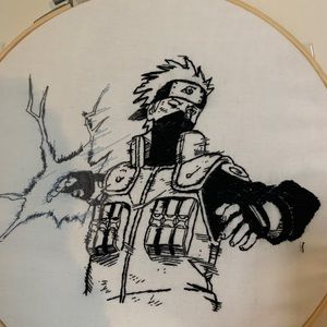 🍥Handmade Kakashi Embroidery 🍥
